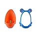 Hintel Colorful Frog Boys Potty Training Urinal with Whirling Target - Use a Baby Boy Urinal, Making It Fun, Easy Stress Free to Potty - Blue