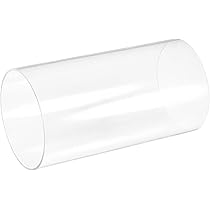 Tubo Acrilico Trasparente 31mm X 35mm X 305mm - Per Lampade, Acquari E Fai Da Te