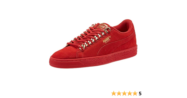 puma suede chain red