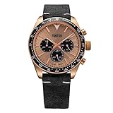 FONDERIA Herrenuhr SALTSPEEDER - Vintageuhr Edelstahl, italienisches Design, Chronograph mit Stopp-Funktion