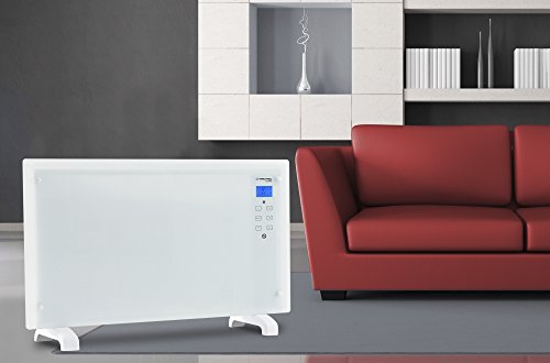 TROTEC Design-Glaskonvektor TCH 2000 E mit Frostwächter-Funktion (2000 Watt, 2 Heizstufen, Automatikbetrieb, Überhitzungsschutz, LCD-Display, Sicherheitsglas mit Touchscreen, Timer, Fernbedienung, modernes Design, Stand- oder Wandgerät) - 8