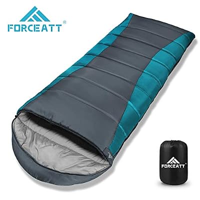 Forceatt Sac de Couchage de Camping,La Température Applicable est -10°C-15°C,3-4 Saisons,Sac de Couchage CompactImperméable et Indéchirable,pèse 1.85 kg,Convient pour la Activités D'extérieur