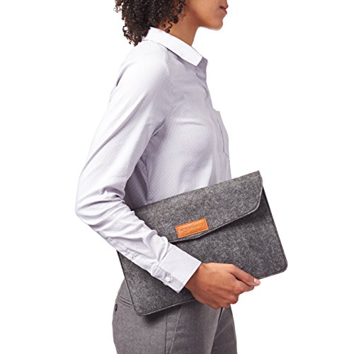 AmazonBasics Laptop-Tasche  Filz  f  r Displaygr    en bis 11 Zoll  27 94 cm   Grau