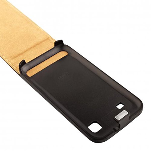 ECENCE 11010201 Samsung Galaxy S GT-i9000 S Plus i9001 handy tasche flip case klapp schutz hülle cover schwarz inklusive Displayschutzfolie - 2