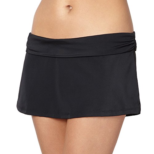 Beach Collection Womens Black Folded Waisted Skirtini 14