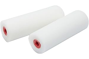 Fit For The Job Confezione da 2 mini rulli in schiuma da 4 pollici per pittura fai-da-te con vernici lucide e satinate