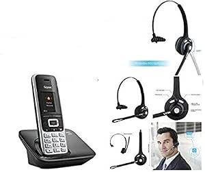 TELEFONO CORDLESS CON CUFFIA CON MICROFONO PER ASCOLTARE E PARLARE A MANO  LIBERE CON BLUETOOTH : Amazon.it: Elettronica