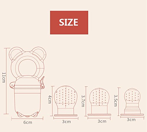 Best Born Hochwertiger BPA Freier Sicherer Fruchtsauger frische Nahrungsmittelzufuhr – BPA frei(Green) - 4