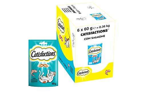 Premios para gatos sabor salmón 60g |  [Pack de 6]