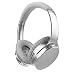 Produktbild LOBKIN Aktiver Noise Cancelling Bluetooth Kopfhörer mit Mikrofon Hi-Fi Deep Bass Funkkopfhörer Over Ear, Bequeme Protein Ohrpolster, 12 Stunden Playtime für 3,5 mm & Bluetooth Gerät (Silber)