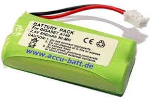accu-batt Batterie de téléphone pour téléphone Schlos Compatible avec Gigaset A120, A14X, A24X, A16X, A26X, Universum CL 15, SL15 - Remplace V30145-K1310-X359