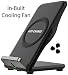 Wireless Qi Fast Charger 2 Coil Universal Charging Dock Stand Pad with cooling Fan for iPhone X 8 8 Plus Samsung Galaxy Note 8 7 5 S8 S7 S6 Edge Plus Google Nexus 4 5 6 7 Lumia 920 LG V30 Moto Droid 360 All Qi enabled devices RS.2399.00