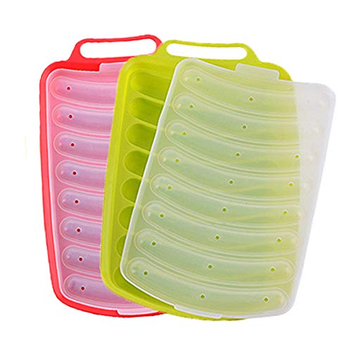 wenwan Protection de l'environnement en Silicone Saucisse Ham Hot Dog Moules Home Maison DIY Moule Nourriture Outils de Traitement （2 pièces）