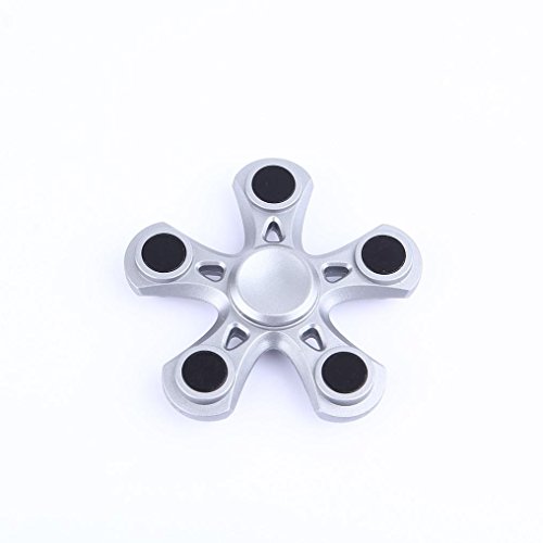 Hand Spinner,Omiky EDC Penta Fidget Spinner Finger Toy for ADD ADHD Anxiety Autism Suffers (White)