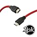 Produktbild BC MASTER Ultra 4 K HDMI Kabel 2.0, HDMI zu HDMI, 2 m (2,1), 2er Pack, 24 K vergoldet 30 AWG Nylon geflochtenes Kabel, High-Speed, unterstützt Ethernet, 3D, 4 K, PS3/4 und Audio Return