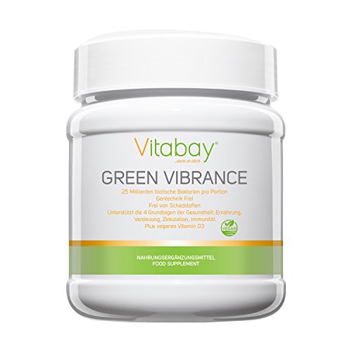 Green Vibrance 363 g - Superalimento natural - Batido vegano Smoothie verde - 100% vegano