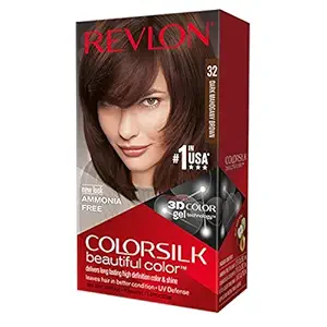 REVLON ColorSilk Beautiful Hair Color DARK MAHOGANY BROWN (32) 130 ml