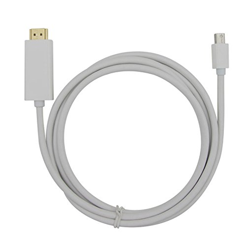 Kabalo 1.8m ThunderBolt Mini DisplayPort DP to HDMI Adapter Male-to-Male Cable For Macbook Pro Air M/M (White) - 2
