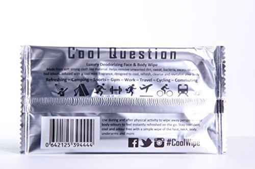 Einzeln verpackte Erfrischungstücher für Erwachsene – Luxus extra große Gesicht & Körper Erfrichungstücher – aus festem Stoff-ähnlichen Material – für Sport, Fitnesshalle, Im freien, Festivals, Camping, Wandern, Radfahren, Pendeln, Urlaub & Reisen, ein nützliches Geschenk ( 8er Pack) - 4