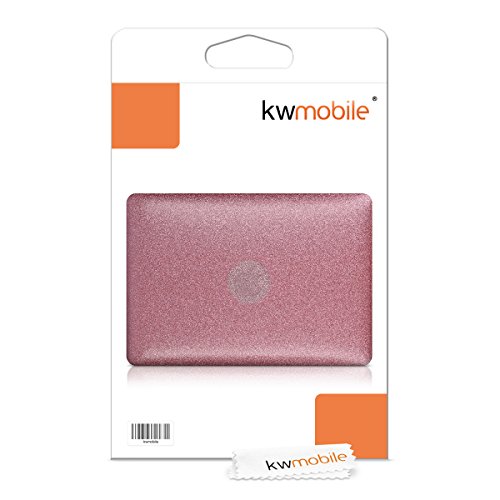 kwmobile Hardcase Laptop Hülle für Apple MacBook Air 13″ (ab Mitte 2011) – Glitzer Design Rosegold dünne gummierte Schutzhülle Cover Case Tasche - 7