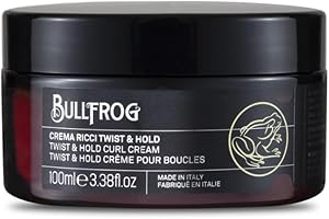 Bullfrog Crema Ricci Twist & Hold 100ml - Capelli Ricci o Mossi - Look Definito, Naturale - Elastica, Modellante - Dona Definizione e Morbidezza - Note Speziate e Agrumate - Made in Italy