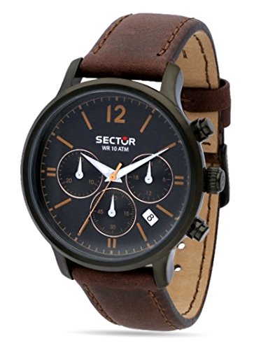 Sector Herren-Armbanduhr Analog Quarz Leder R3271693001