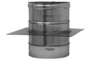 SGM CLIMA SRLS AIR EVOLUTION Piastra di base con tubo maschio/femmina in acciaio inox per canna fumaria (DN 80)
