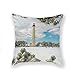 Produktbild hat-bag Design 18 x 18inches Cotton Pillowcase Jersey,Snowy,Cape,Lighthouse Hidden Zipper Closure One Side