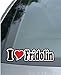 Produktbild INDIGOS UG - Aufkleber/Autoaufkleber I Love Heart - Ich Liebe mit Herz 15 cm - I Love Fridolin - Auto LKW Truck - Sticker mit Namen vom Mann Frau Kind