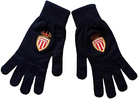 Official Collection As Monaco Men's Gloves Black Black Size:L/XL