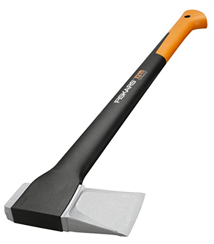 Fiskars Spaltaxt, Inklusive Klingen- und Transportschutz, Länge 70 cm, Antihaftbeschichtet, Hochwertige Stahl-Klinge/Glasfaserverstärkter Kunststoff-Stiel, Schwarz/Orange, X21–L, 2,1 kg, 1015642 - 3