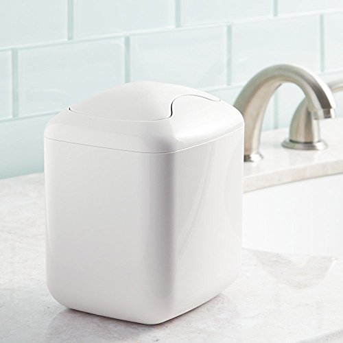 InterDesign 93641EU Una Abfalleimer, weiß - 2