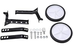SUNGOOYUE Juego de Ruedas de Entrenamiento para Bicicleta para Niños, Rueda de Apoyo Ajustable para Principiantes, Rueda Auxiliar para Bicicleta para Niños de 18 a 24 Pulgadas