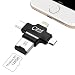 Produktbild Micro SD Card Reader, TEMPO 4 in 1 TF Card Reader with Lightning/USB/Micro USB/Type-C Connector for iPhone/iPad/Android/PC/Mac BLACK
