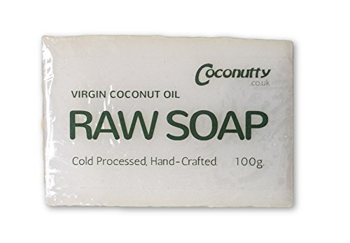 Virgin Coconut Oil Raw Soap Bar 100g Cold Processed, Hand Made