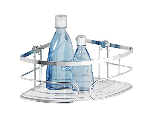 Wenko 21433100 Eckablage groß Premium, 26,5 x 10 x 19 cm, Glänzend, Edelstahl rostfrei