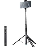 Coverzone Otomatik A&ccedil;ılan Profesyonel 160cm Selfie &Ccedil;ubuğu + Tripod, 425gr, Bluetooth Uzaktan Kumanda, 360&deg; D&ouml;ner, Akıllı Tele