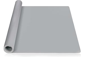 Webake Tappetino in silicone grande resistente al calore, 60 × 40 cm, multiuso, antiaderente, per piani di lavoro, protezione per piano di lavoro, resina, tappetino per arte e artigianato, 61 x 40 cm