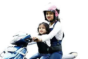 Kidsafe Two Wheeler Child Safety Seat Belt, Cool Plain Black New