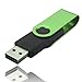 Produktbild omiky 4 GB Swivel USB-Drive 2.0 Metall Flash Memory Speicher Stick Speicher Daumen U Disk grün 4 gb