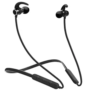 Wireless Earphones Headphones for Samsung P1010 Galaxy Tab Wi-Fi Sports Bluetooth Wireless Earphone with Deep Bass and Neckband Hands-Free Calling inbuilt Mic Headphones with Long Battery Life and Flexible Headset (BC1, Black)