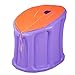 Produktbild ASL Badewanne aufblasbare Fold Plastik dicker halten wärmen sich erwärmen Baden Hause Badezimmer Sauna Box Dampfbad Bad Fässer Baden Pool Beauty Bad Box Neu ( Farbe : Lila )