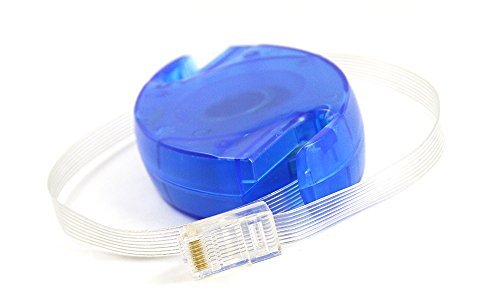 iParaAiluRy Wohnung 2.5M Retractable RJ45-Ethernet-Kabelnetzwerk LAN Cat5 Flexibilität Verlängerung RJ45 UTP Kabel - 5
