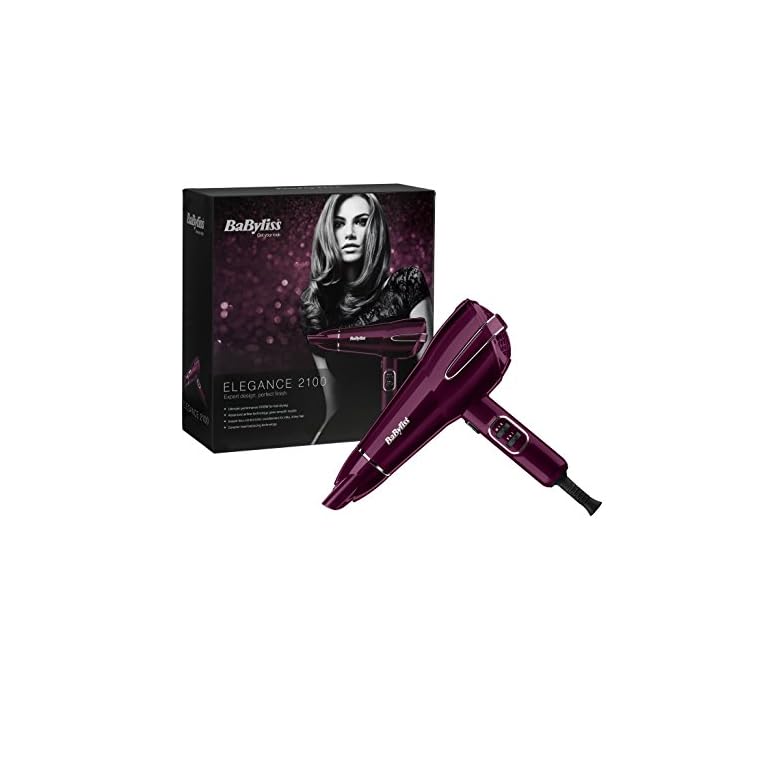 BaByliss-2100-Elegance-Hair-Dryer BaByliss 2100W Elegance Hair Dryer 5560KU High Gloss Raspberry