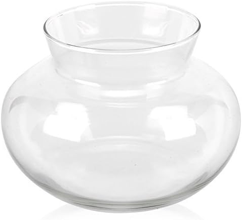 EG Homewares Pasabahçe Flower Vase Glass Bowl CentrePiece Round Balloon Bubble Partyware Deco (1 Bowl)