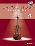 Easy Concert Pieces: Band 2. Violine und Klavier. Ausgabe mit CD. by 