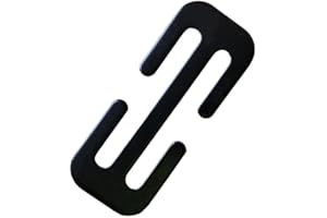 SUKADE ISKIP Seat Belt Clips, Seatbelt-Adjusting Metal Lock Buckle, Safety Insert Webbing Clip Buckle Accessory, Shoulder Locator Adjuster (Black-1Pcs)