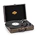 Produktbild auna Peggy Sue Plattenspieler mit Lautsprecher • Schallplattenspieler • Vinyl-Plattenspieler • USB • 33, 45 und 78 U/min • Stereo-Cinch-Ausgang • Tragehenkel • braun