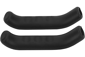 TBEST Couvre frein Protection vtt Protege levier de frein vtt, 2pcs Housse Manchon de Frein à Vélos VTT Couvre Coque de Protection de Levier Frein en Silicone Antidérapant Universel pour yclette (Noir)
