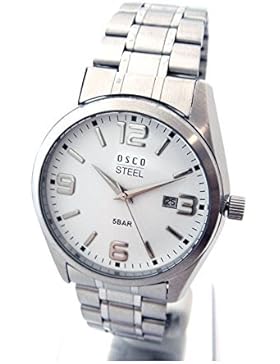 OSCO Workline Herren Armbanduhr Edelstahl weiß 06188011